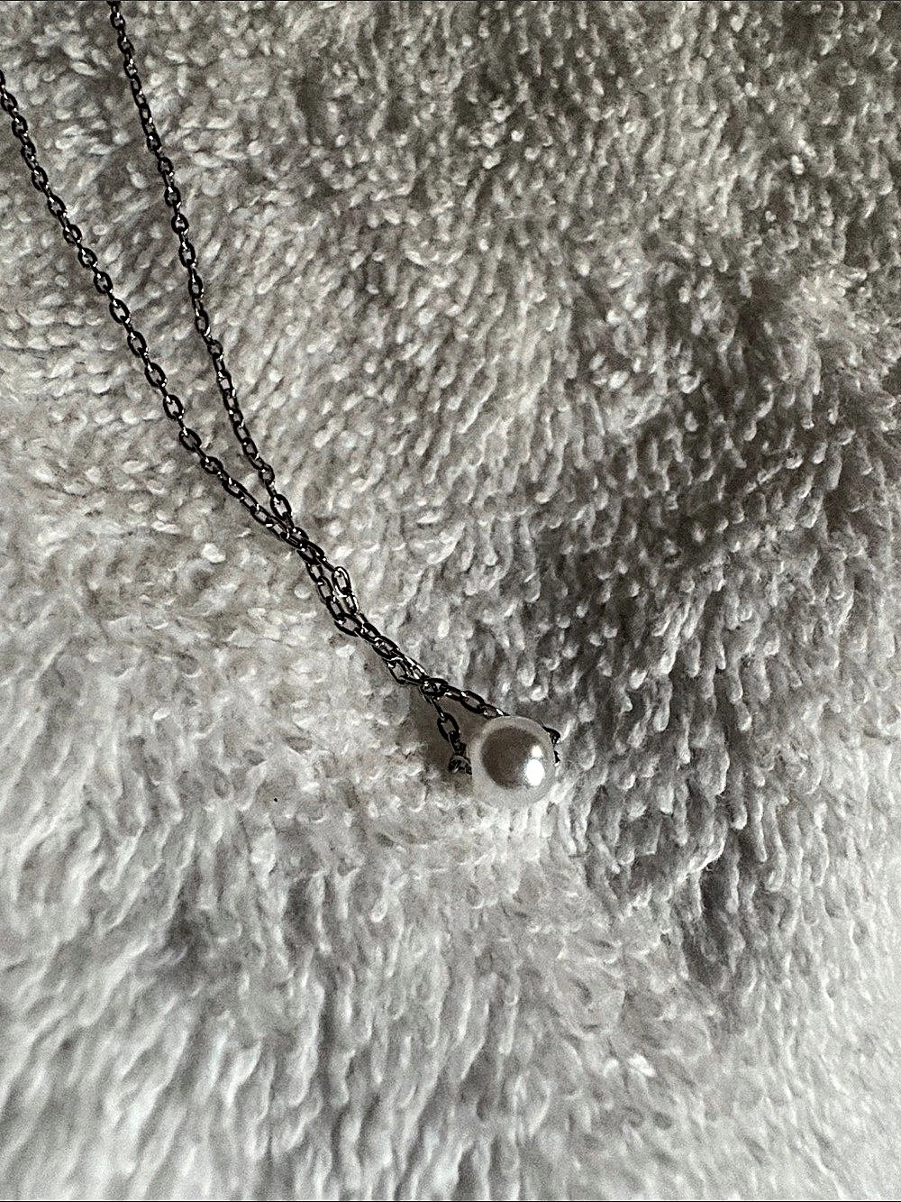Pearl Pendant Necklace in silver New